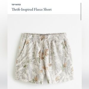 NWT Abercrombie Thrift Inspired Fleece Short